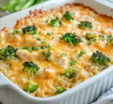 Chicken Broccoli Rice Casserole Dish
