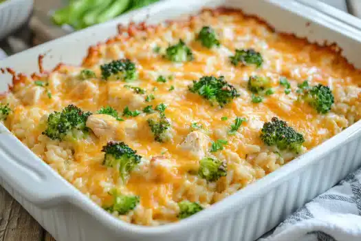 Chicken Broccoli Rice Casserole Dish