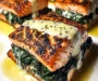 Blackened Salmon Stuffed with Spinach & Parmesan