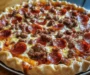 Deep Hamburger Sausage & Pepperoni Pie: An Incredible Ultimate Recipe with 5 Layers