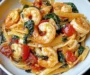 Shrimp Tomato Spinach Pasta in Garlic Butter Sauce: An Amazing Ultimate Recipe