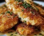 Crispy Parmesan Chicken with a Rich Garlic Sauce: An Incredible Ultimate Recipe