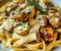 Creamy Garlic Chicken & Mushroom Pasta: An Incredible Ultimate Recipe