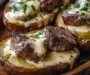 Steak-Stuffed Baked Potatoes with Parmesan Cream Sauce: An Amazing Ultimate Recipe